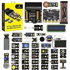 KEYESTUDIO BBC Micro:bit 37 in 1 Starter Kit with Microbit V2.2 Board, STEM Education for Beginners and Kids