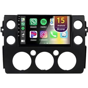 Android Radio voor Toyota FJ Cruiser 2006-2020, 9 inch Touchscreen Autoradio met Wireless CarPlay Android Auto Bluetooth WIFI(Black,4Core(1+32GB))