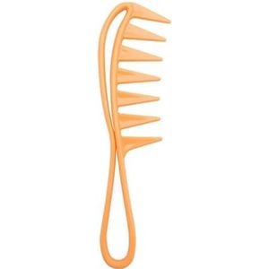 Salon haar knippen kam ontwarren brede tanden kammen professionele mannen olie hoofd kapsel borstel kapperszaak anti-wirwar kam (maat: oranje)