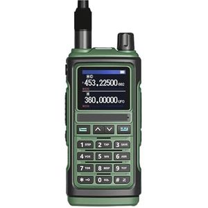 UV 17M Walkie Talkie Air Band Draadloze Kopieerfrequentie Ham Radio Handheld Type-C 16 KM Lange Afstand Tweewegradio 5R K5 Heldere Spraakoverdracht(Green USB 771)