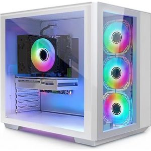 STGsivir Gaming PC Prebuilt, Corei7 tot 4.0GHz, GeForce RTX 3050 6GB GDDR6 6GB GDDR6, 32GB DDR4 RAM, 1TB SSD, WiFi 6, BT 5.0, RGB-ventilator x3, Windows 11 PRO