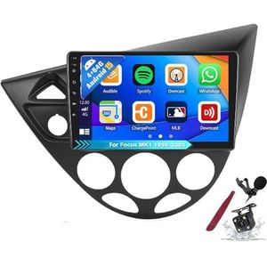 Android 15 Autoradio voor F-ord Focus MK1 C170 (1998-2005) 9 inch 2K aanraakscherm 2000 * 1200 Android hoofdunit multimediaspeler met Carplay, GPS-navigatie, BT, 5G WiFi, DSP, SWC,K2 pro plus