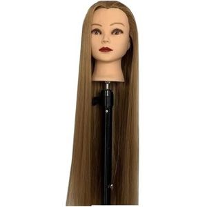 75cm steil haar synthetische trainingspop hoofd for make-up haarvlechten oefensalon stylingtool(75cm head)