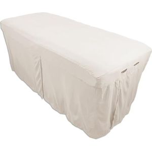 Microfiber Massage Tafelrok van Body Linen - Massagetafel Bed Rok voor Standaard Maat Massagetafels - Lichtgewicht, Super Zacht en Vlekbestendig - Kleur = Natuurlijk
