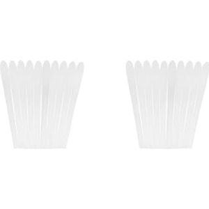 2 Set van 10x Siliconen Brillen End Tips Oor Sok Tubes Vervangingen Wit