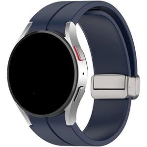 Strap-it Samsung Galaxy Watch 6 Classic 47mm magnetische sport band (donkerblauw)