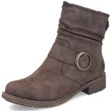 Rieker - Kuitlaarzen - Donkerbruin - Boots - Blokhak - Slouchy Schacht - Ritssluiting