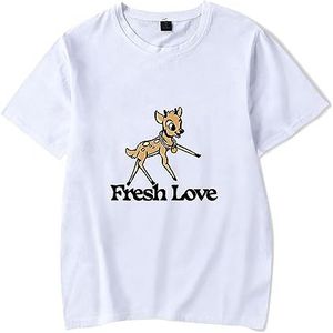 Fresh Love Tee Sturniolo Triplet Merch Mannen Vrouwen Cool Korte Mouw Shirt Unisex Casual Streetwear Mode T-shirt Zomer Kleding, Wit, M