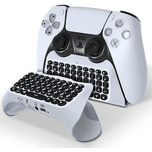 Controller Toetsenbord Compatibel voor PS5, Ingebouwde luidspreker en 3,5 mm draadloos Bluetooth Gamepad toetsenbord