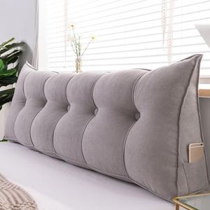 Sofa rugkussen bed bank zitkussen taille ondersteuning rugleuning driehoekig wigkussen home office meubels decoraties - color- dark grey - online kopen? | Korting tot 49