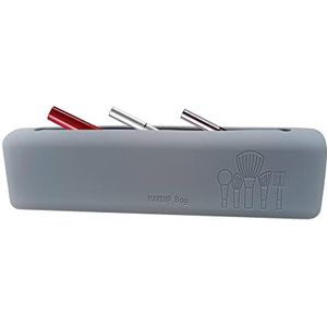 Siliconen make-up tasje - Borstel Make-up Opberghouder,Draagbare make-upborstelhouder voor op reis, make-uptools-organizer voor vrouwen, meisjes, kerstvakantiecadeau