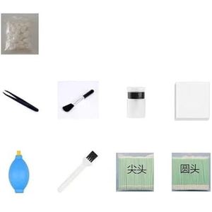 Reinigingsset for optische vezellasapparaat, stofvrij vegen for instrumenten, papieren wattenstaafje, onderhoud, stofverwijdering(Khaki)