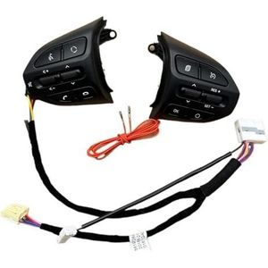 Stuurwielknoppen Voor Kia K2 Voor RIO Voor X-LINE 4 Delig Multifunctioneel Stuurwiel Bluetooth Vaste Snelheid Cruise Control Knop Audioschakelaar(Ivory)