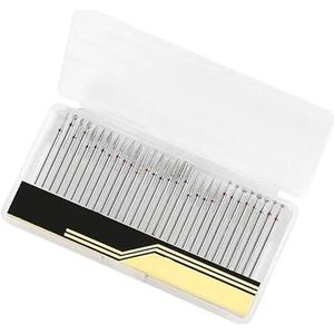 Nagel Boren Set voor Manicure, Set van 30 roestvrijstalen nagelboorbits for elektrische nagelboormachine, 2,35 mm(30bits Set C)