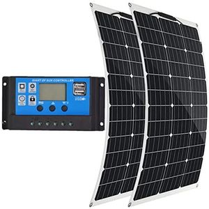 Flexibel Zonnepaneel 400 Watt 18 Volt Monokristallijn Semi-Flexibele Buigbare Mono Off-Grid Lader voor Marine RV Cabine Van Auto Ongelijke oppervlakken,800W