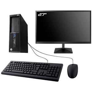 PC HP Workstation Z230 SFF display 27 inch Intel I5-4570 RAM 8 GB SDD 240 GB W11 WiFi (gereviseerd)