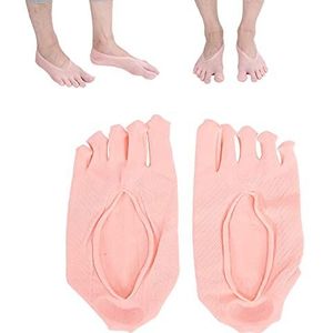 Sokken met vijf vingers, teensokken voor dames No-show loafersokken Heren voor platte schoenen Pantoffels, schoenen met hoge hakken of sneakers(8 * 7 * 2cm-pink)