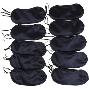 UYFRD 10 stuks comfortabele slaap oogmasker schaduw cover blinddoek nacht slapen reishulp slaapmasker blinddoek ooglap slaapmasker (10 oogmasker)
