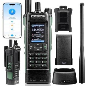 BAOFENG UV-32 10W Dual Band Ham Radio met GPS, CHIRP en draadloze APP programmeerbaar, AM FM-ontvanger, 1000 kanalen, 10 zones, langeafstandsradio voor noodgevallen buitenshuis