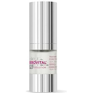 Gerovital H3 Evolution Anti-rimpelserum voor ogen, lippen en voorhoofd met hyaluronzuur en vitamine A en E, vermindert diepe rimpels, verbetert de elasticiteit van de huid, 15 ml,