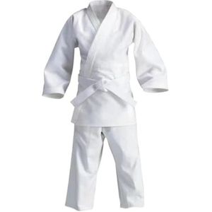 UBOHUZ Judo-uniformen voor volwassenen, wedstrijden, professioneel gebruik van pure katoenen naaitechnologie, verdikt voor mannen, vrouwen (wit, 3XL)