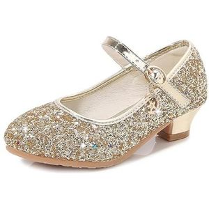 Glitter-dansschoenen voor kinderen, prinses, kinderen, meisjes, feest, glanzende woningen, schoenen, antislip, zachte kinderen, pailletten, hoge hakken, schoenen, verjaardag, vakantie, casual