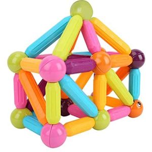 Magnetisch bouwsteenspeelgoed, ballen en staven voor kinderen, bouwstokken, set bouwstenen, tegels, kinderen, pedagogisch stapelspeelgoed