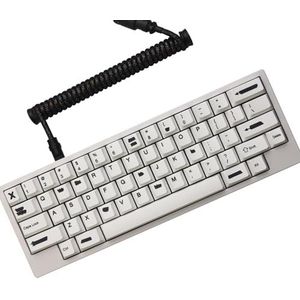 auguri Redacted Keycaps PBT Zwart op Wit Keycaps voor Toetsenbord 60% 65% 75% Cherry Profiel Dye Sub Custom Gaming Toetsenbord Bow Keycaps Set voor MX Schakelaars met Keycap Puller