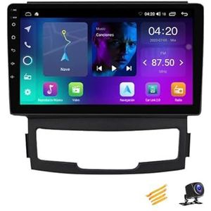 ZARAPLUS Android 13 2 DIN Bluetooth Autoradio 9 Inch Touchscreen Voor Ssangyong Korando 2010~2013 Car Stereo Met AHD Achteruitrijcamera/GPS Navigatie/Stuurwielbediening/Multimediaspeler,NF2