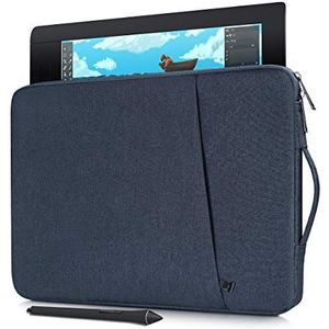 Waterdichte Tekenkunstenaars Tablet Sleeve Bag voor VEIKK A15, compatibel met Wacom Cintiq 13HD, Huion Inspiroy Q11K/ H1161/ KAMVAS Pro 13 GT-133, Xp-Pen Artist 12 Case (Marineblauw)