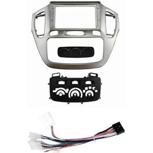 9 Inch Autoframe Fascia-adapter Radio Dashboard Montagepaneelkit Voor Toyota Voor Highlander Voor Kluger 2000 2001 2002 2003 2004 2005 2006 2007 Auto Fascia Radio Paneel(Frame Cable 2001-2003)