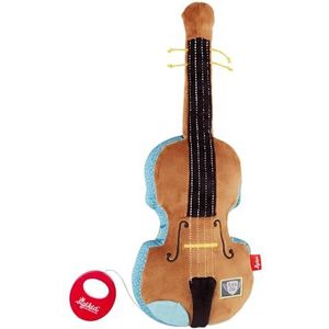 SIGIKID 42776 Muziekdoos viool Play & Cool meisjes en jongens babyspeelgoed aanbevolen vanaf de geboorte bruin/blauw