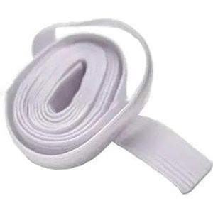 5Yards elastische band naaien kleding broek stretch riem kledingstuk DIY stof tailleband accessoires wit zwart 3,0 mm-50 mm-12 mm wit
