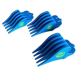 3 Stuks Tondeuse Limit Kammen 32mm 38Mm 51Mm Snijden Guard Attachment Blauw