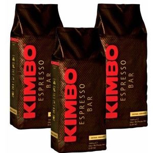 3x koffiebonen Kimbo Espresso Bar 'Extra Cream', 1000 g