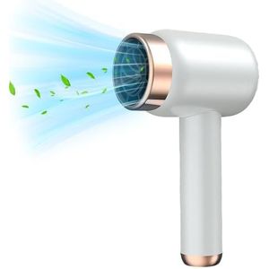 Pro accu-reisföhn en kabelgebonden haardroger, 2 en 1, 1000 W reisföhn, 1500 mAh ionenföhn, 2 temperatuurinstellingen, 3 snelheden, haardroger, ionenwit