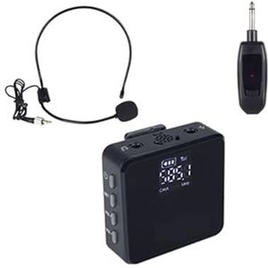 Draadloos Microfoonsysteem Headsetmicrofoon Reversmicrofoon UHF Met Oplaadbare Bodypack-zenderontvanger For PA-luidsprekeropname(BG-161U)