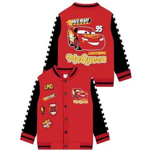 Disney Cars jongensjas, Bliksem McQueen jongens bomberjack, Lightning baseballjacks Rood 110