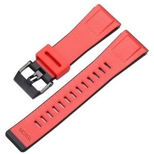 Hars Band Geschikt fit for Casio GA2000 PRG-600 PRW-6600 PRG-650 Mannen Sport Waterdicht 24mm Quick Release Horloge Accessoires (Color : Red black, Size : 24mm)