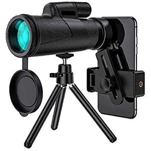 12 x 50 monoculaire telescoop nachtzicht, spotting scope met statief, verstelbare vergroting hoog vermogen voor jacht vogels kijken kamperen buitensporten