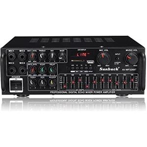 2 kanaals Home Bluetooth-versterkers Auto Audio Stereo Subwoofer Versterker Power Amplifier USB SD Met afstandsbediening(220-V)