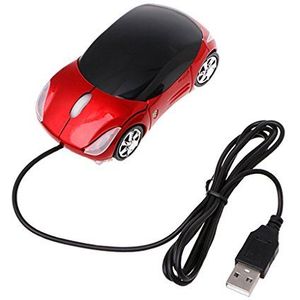 Kalttoy Auto Gevormde Getelegrafeerde 3D Optische Muis Mini Koord Draagbare Muizen voor