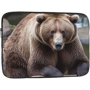 Bruine Beren Laptop Case Laptop Sleeve Laptop Tas voor Vrouwen Mannen Shockproof Beschermende Notebook Case 15 inch