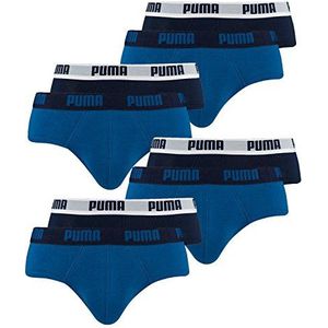 PUMA Heren Basic Brief Men Slip 8 Pack, 420 - blauw (true blue), M