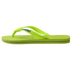 Havaianas Teenslippers Brasil Logo Colors, Lime Groen, 43/44 EU