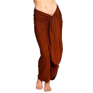 PANASIAM Sarong uni brown, 190x116cm