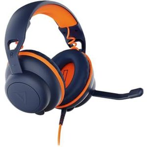 V7 HU590E hoofdtelefoon/headset Bedraad Hoofdband Onderwijs USB Type-C / USB Type-A Blauw, Oranje