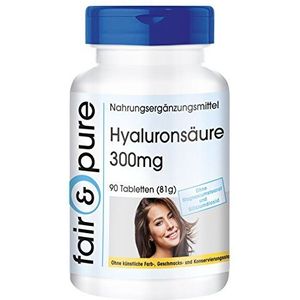 Fair & Pure® - Hyaluronzuur 300mg - hoge dosering - vegan - 90 hyaluronzuur tabletten