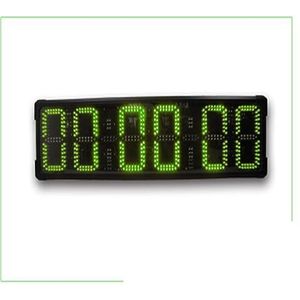 Dubbelzijdige Waterdichte Race Timer Afstandsbediening Countdown Clock (Color : Verde, Size : X)