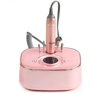 Nagelvijl elektrisch, Elektrische nagelvijl for acrylnagel, elektrische manicuremachine, draagbare frees(Pink)